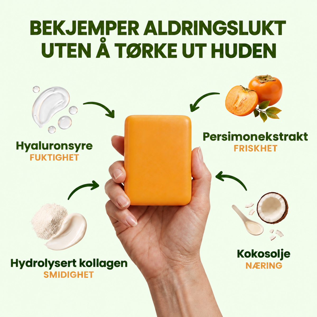 Nenova™ Deodoriserende persimon-såpe